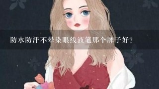 防水防汗不晕染眼线液笔那个牌子好？