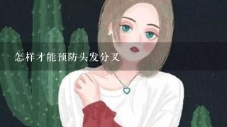 怎样才能预防头发分叉